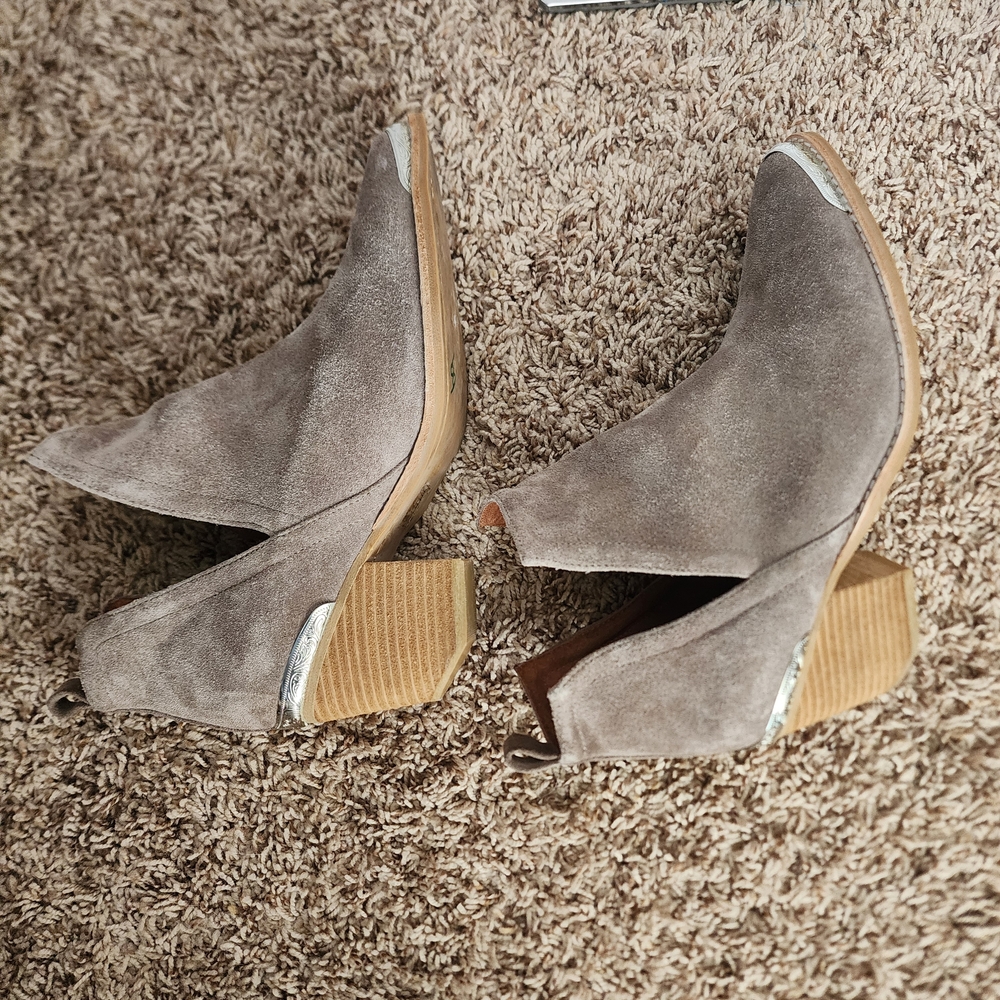 Jeffrey Campbell Cromwell Taupe Ankle Boots - Picture 5 of 10